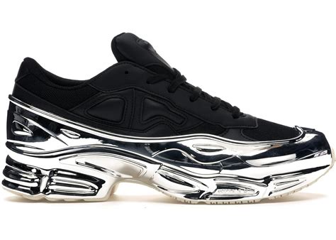 adidas ozweego raf simons core black silver metallic|raf simons ozweego replicant.